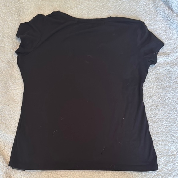Guess Black Graphic Tee with Gold Embellishments - Picture 3 of 3